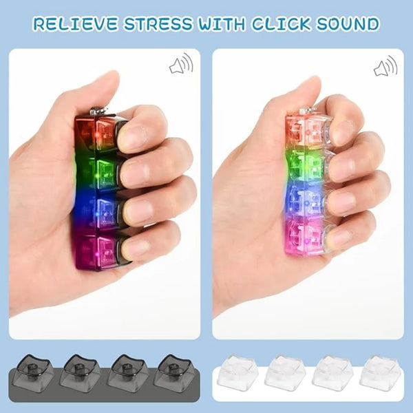 Llavero Teclado Luminoso Antiestrés