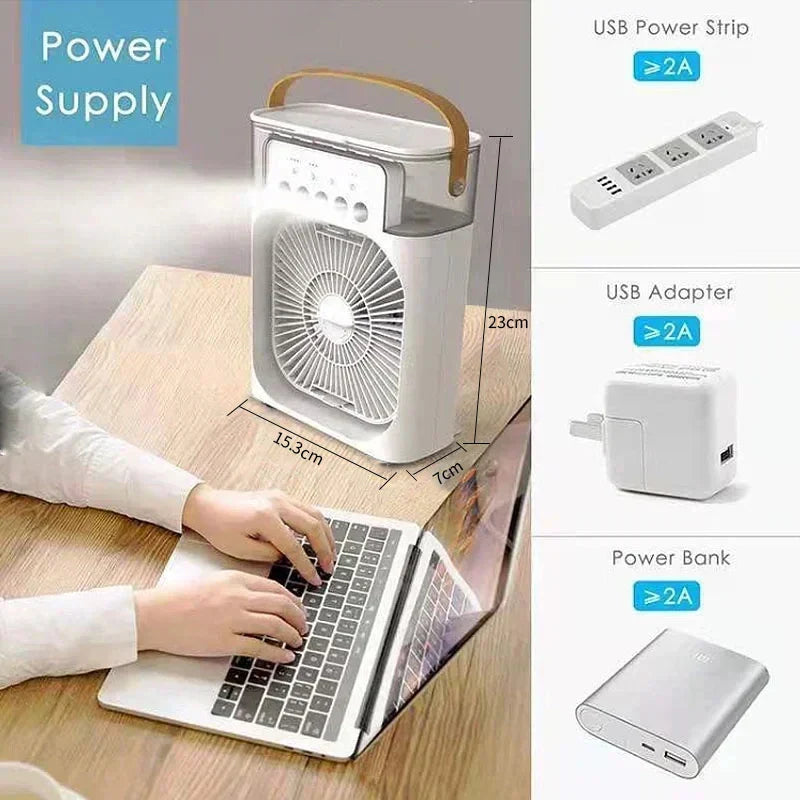 Ventilador Portátil 3 en 1