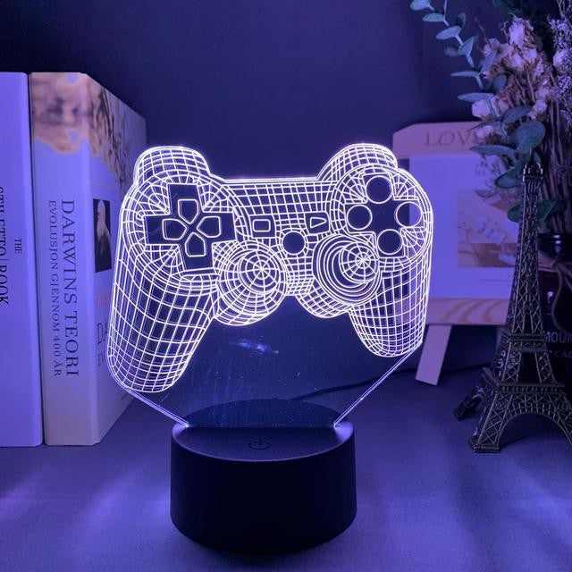Lámpara LED Fútbol 3D | Luz Nocturna Multicolor