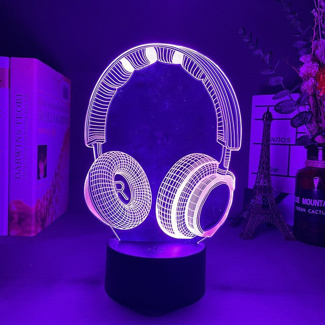 Lámpara LED Fútbol 3D | Luz Nocturna Multicolor